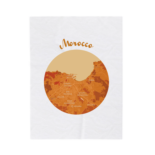 The Personalized Map Blanket – Wrap Yourself in the Places You Love Most