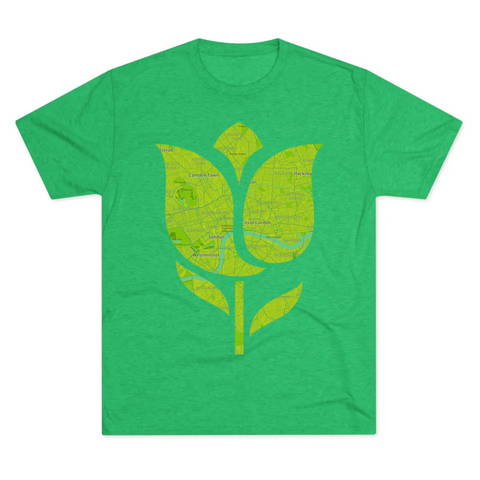 The Map Threads Tri-Blend Crew Tee – Wear Your World, Carry Your Story