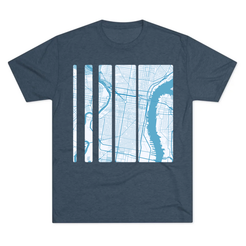 The Map Threads Tri-Blend Crew Tee – Wear Your World, Carry Your Story