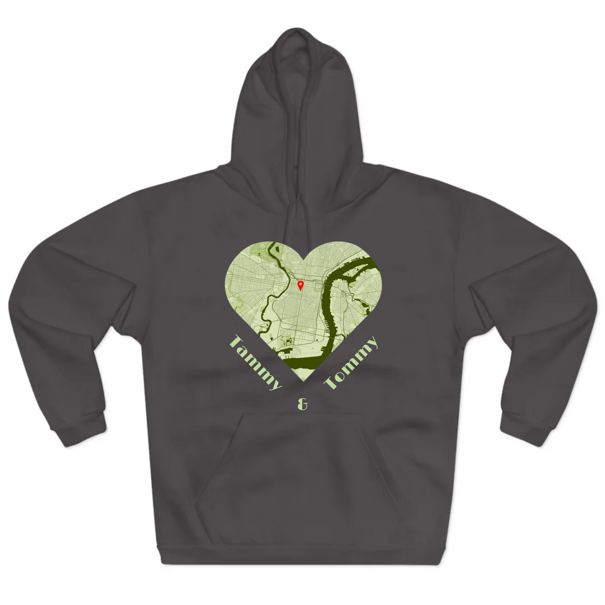 The Personalized Map Hoodie – Wear Your World, Carry Your Story