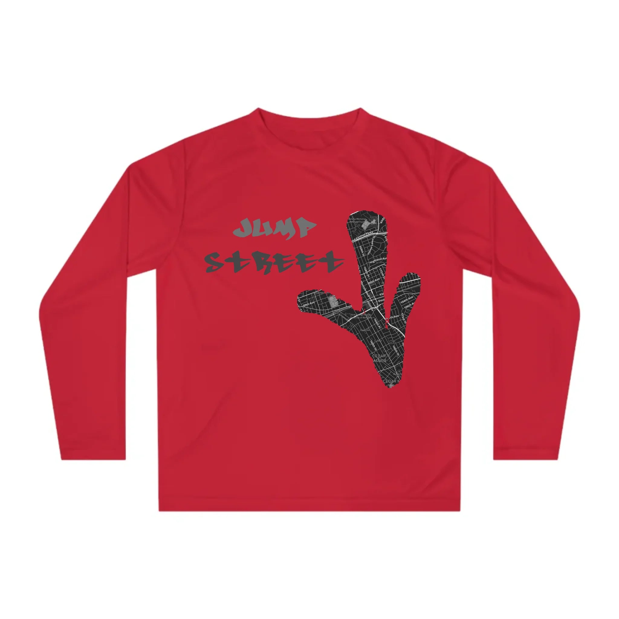 Unisex Performance Long Sleeve Shirt_SportRed