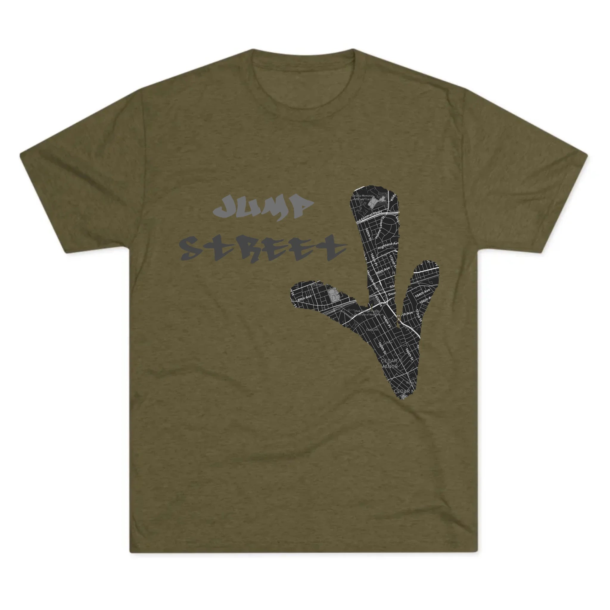 Unisex Tri-Blend Crew Tee_MilitaryGreen