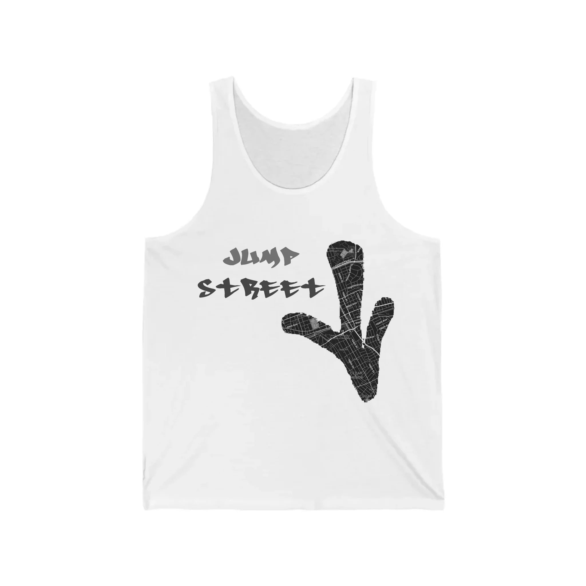 Unisex Jersey Tank_White