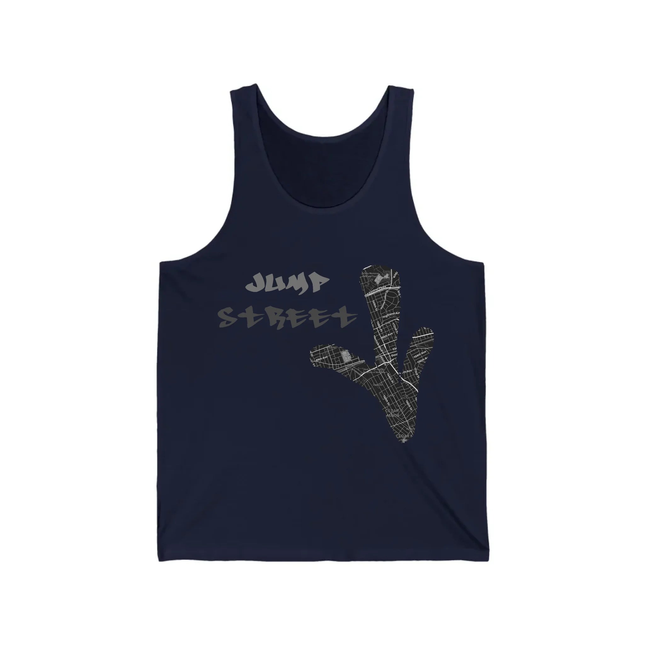 Unisex Jersey Tank_Navy