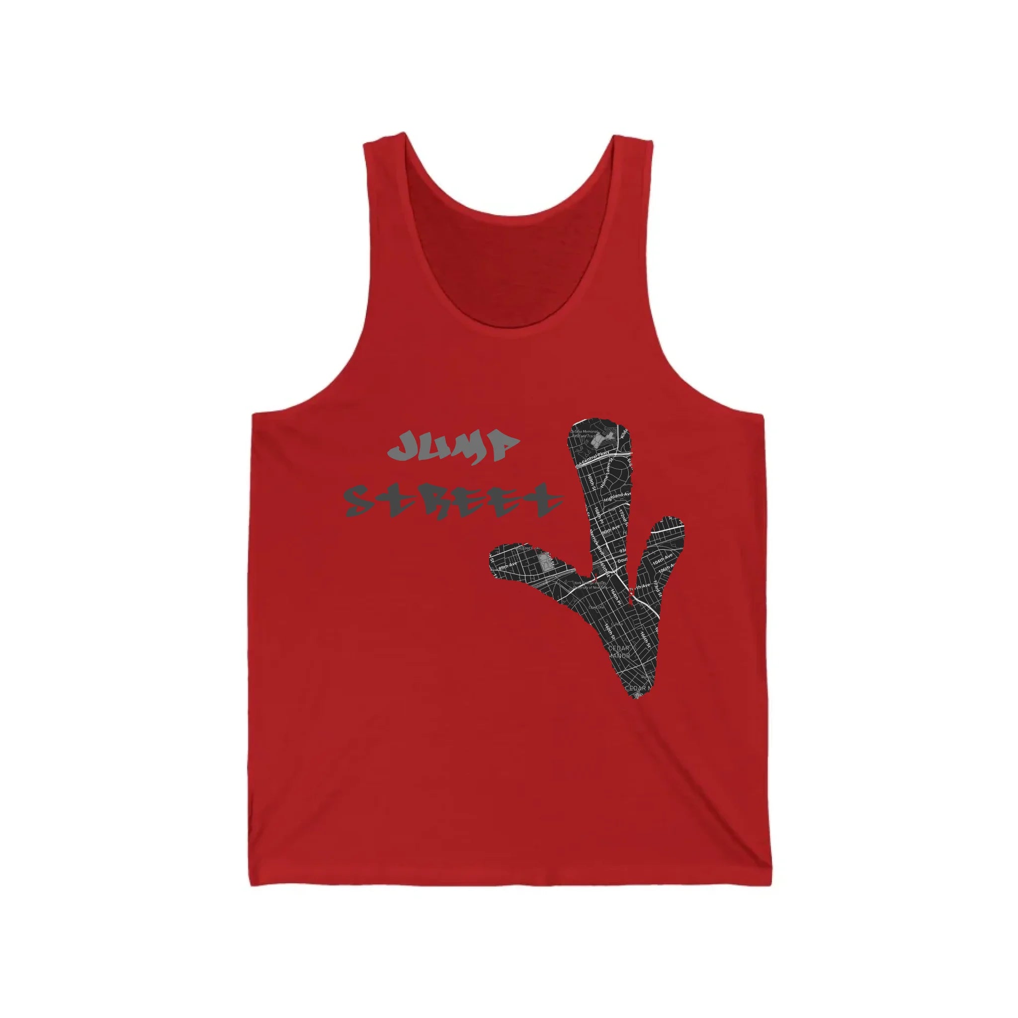 Unisex Jersey Tank_Red