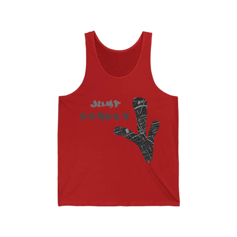 Unisex Jersey Tank_Red