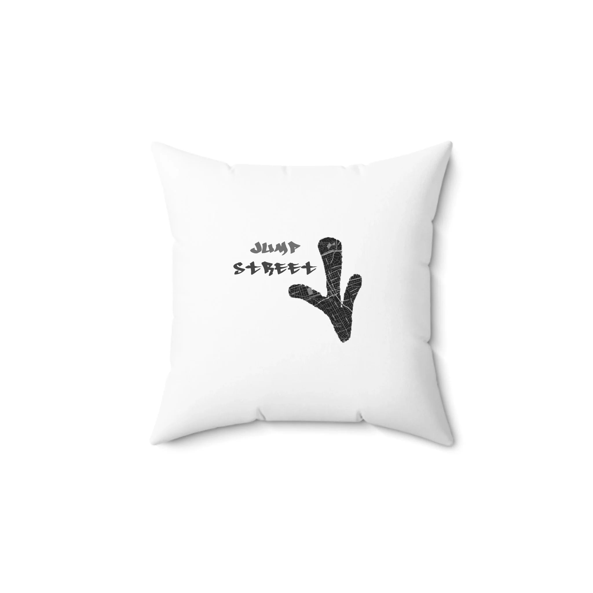 Spun Polyester Square Pillow_White