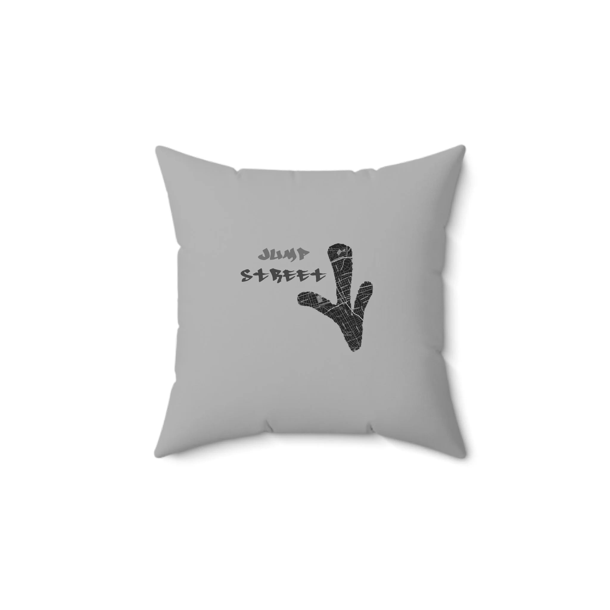 Spun Polyester Square Pillow_LightGray