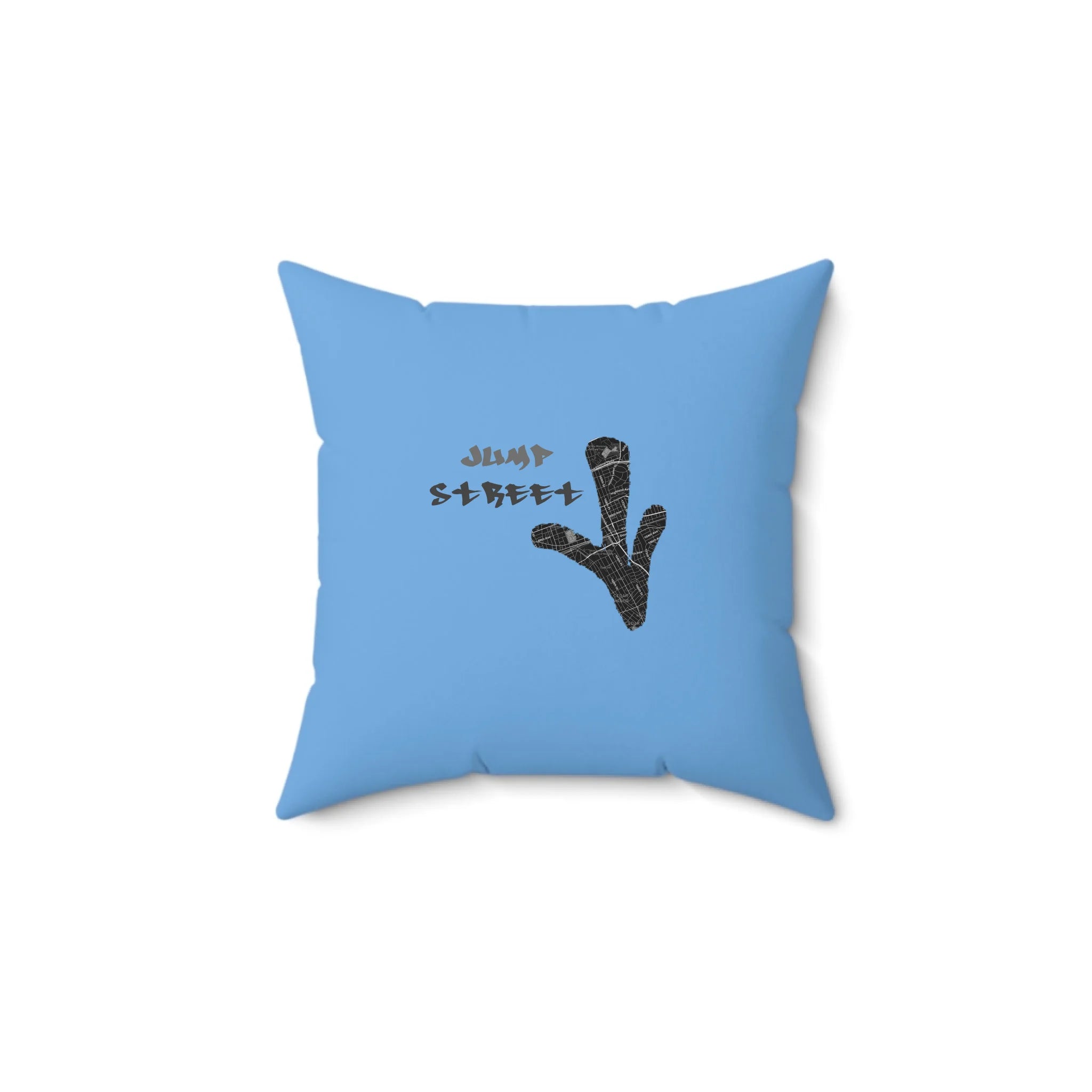 Spun Polyester Square Pillow_LightBlue