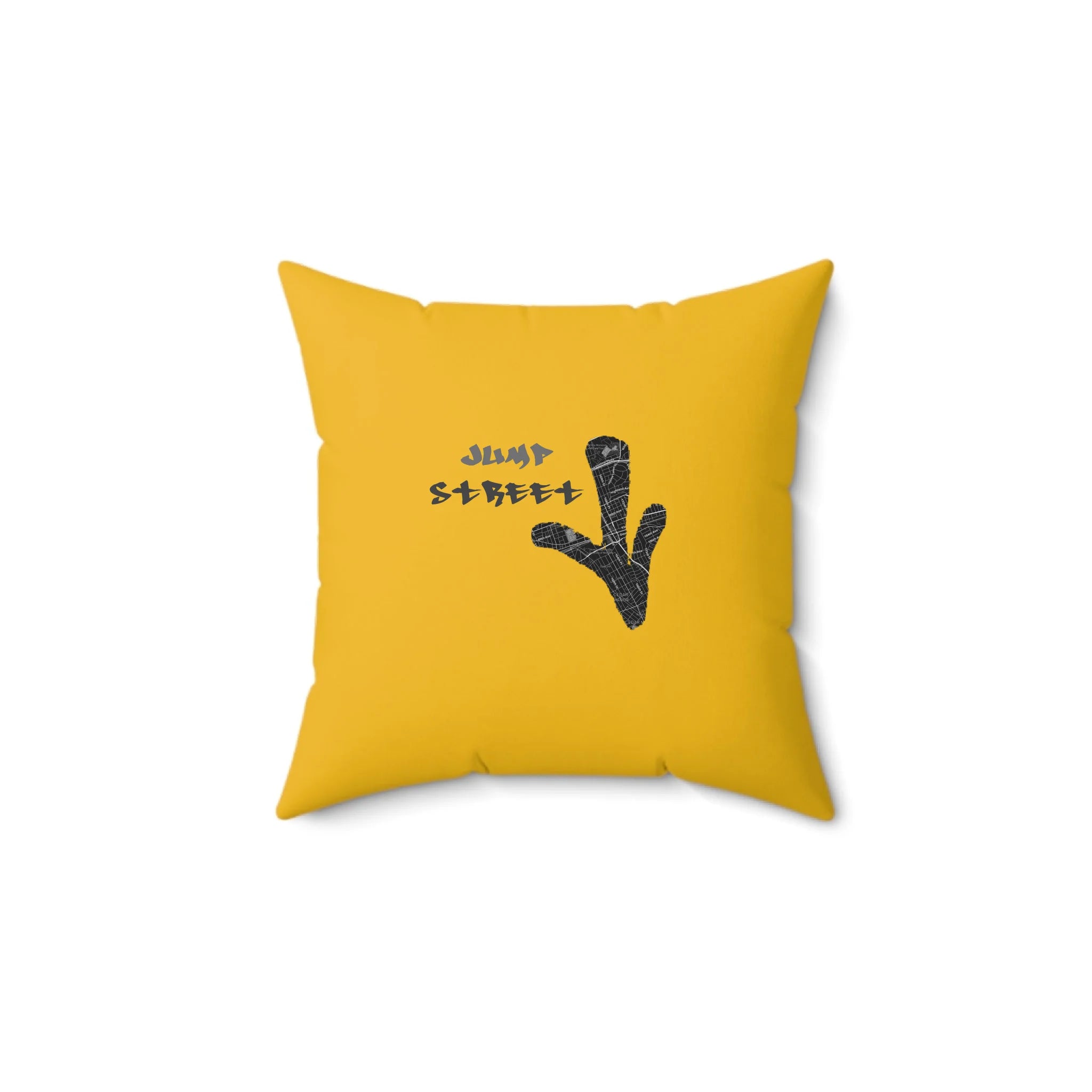 Spun Polyester Square Pillow_Yellow