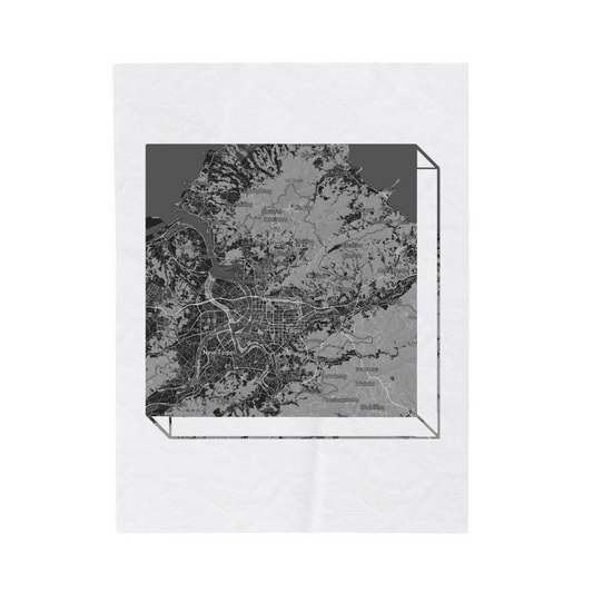 The Personalized Map Blanket – Wrap Yourself in the Places You Love Most
