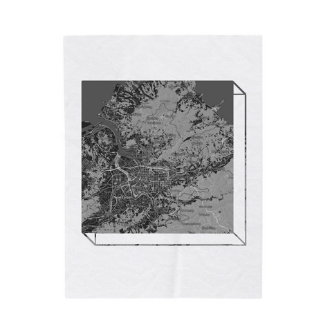 The Personalized Map Blanket – Wrap Yourself in the Places You Love Most