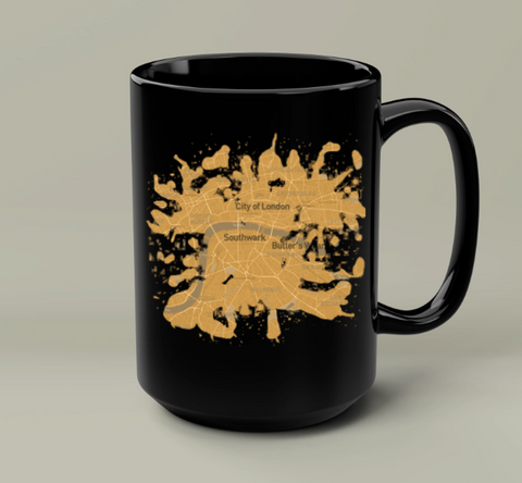The Personalized Map Black Mug – Sip Memories, One Cup at a Time