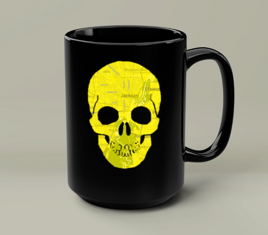 The Personalized Map Black Mug – Sip Memories, One Cup at a Time