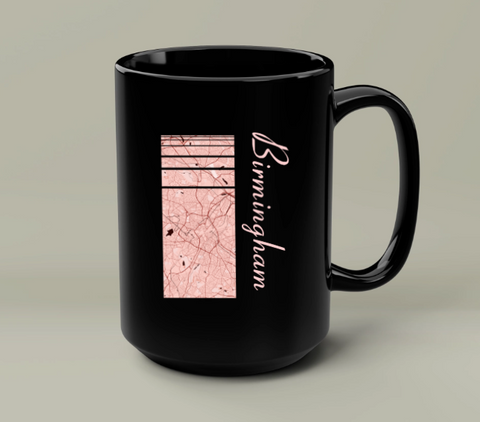 The Personalized Map Black Mug – Sip Memories, One Cup at a Time